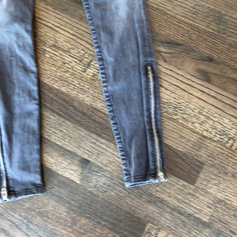 True Religion Tara black skinny zip ankle jeans 26 - Picture 5 of 12
